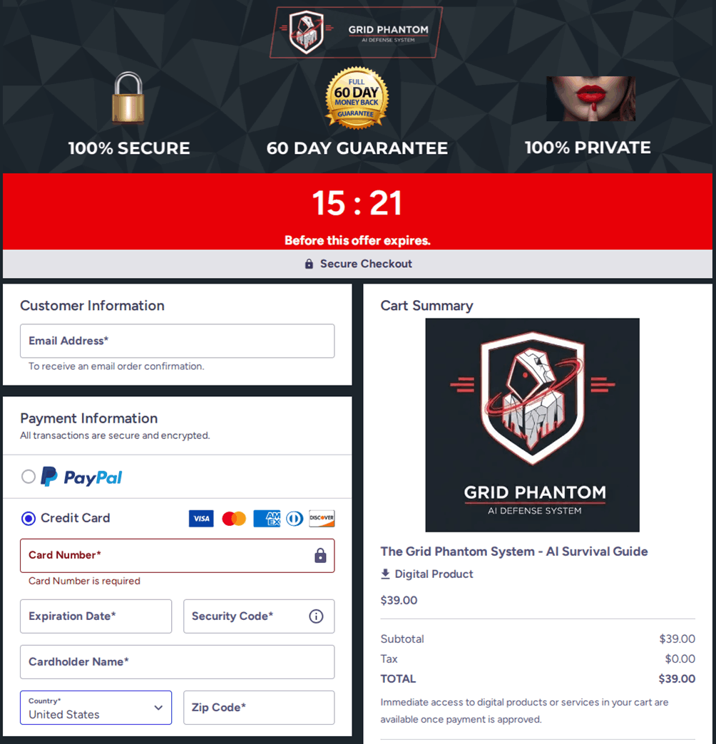 The Grid Phantom Checkout